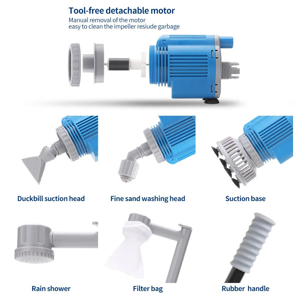 Hot sale Aquarium Cleaning Tools Fish Tank Cleaner Kit Multifunctional Long Handle Fish Tank clean set