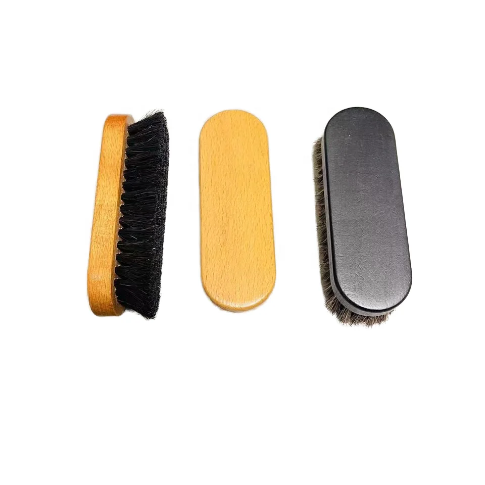 Soft long bristles Car Interior Upholstery Leather Alcantara Cleaning Brushes with horse hair