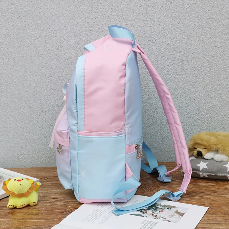 2023 new high quality backpacks hot sellers Gradient backpack Pink galaxy girl backpack for children school bags