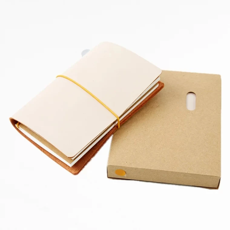 
2020 Personalize China High Quality Fashion Refillable Handmade Journal Leather Notebook with Box for Gift 