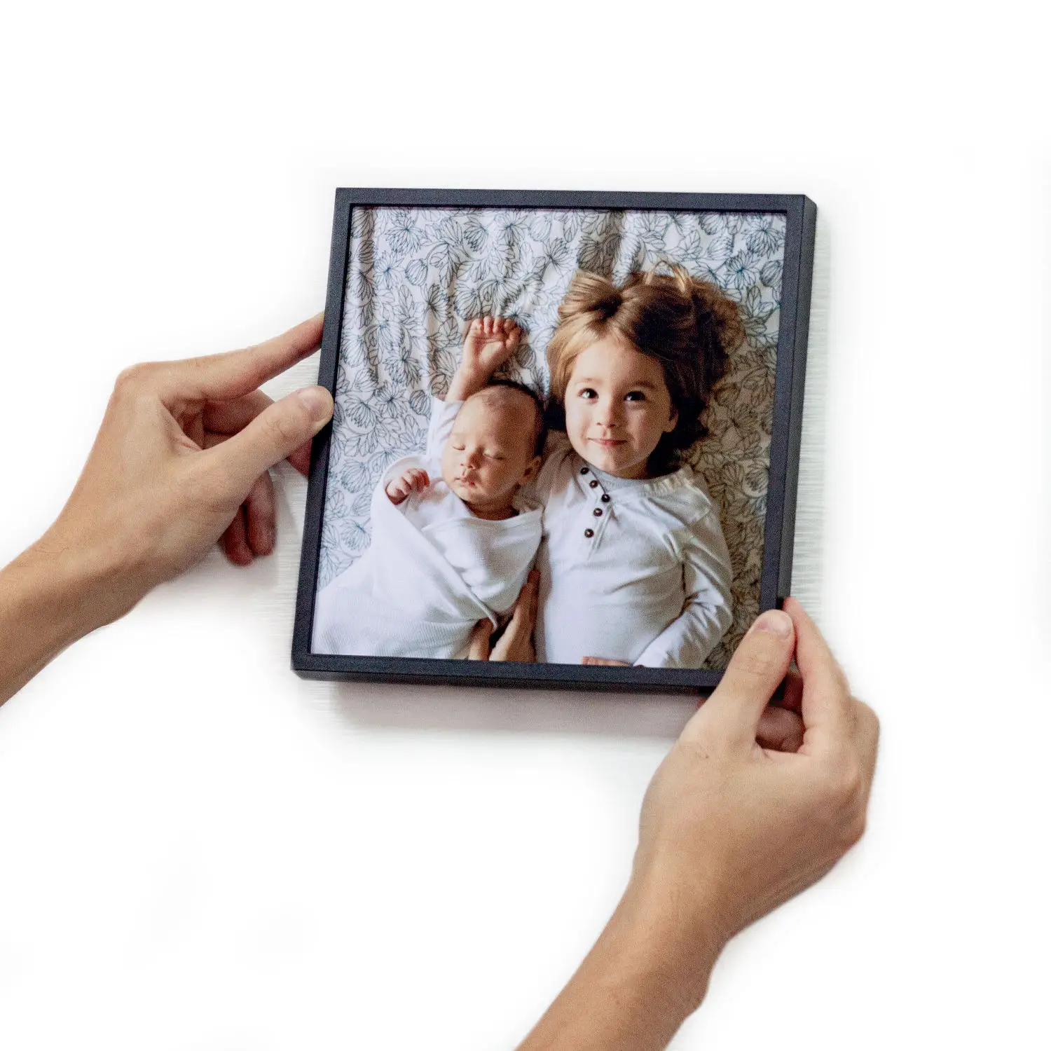 Premium Lightweight Easily Stick Square Plastic Photo For Wall Frame Picture Lightweight Plastic Photo Tiles