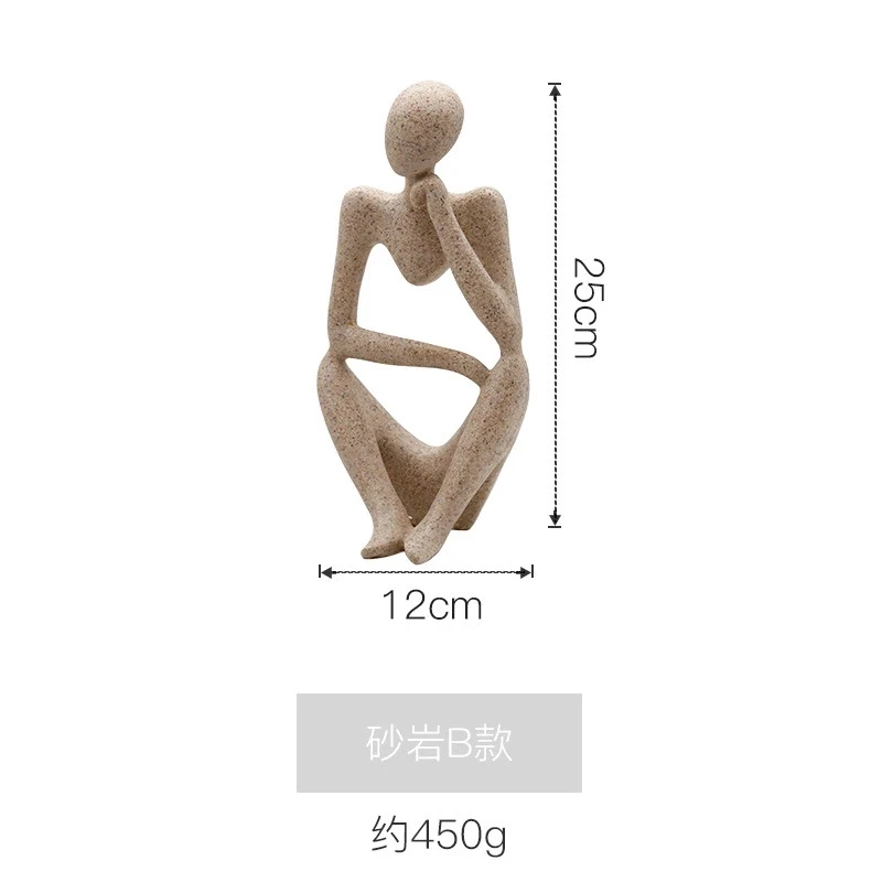 
Factory wholesale nordic light luxury golden resin figure decorative wine cabinet partition 
