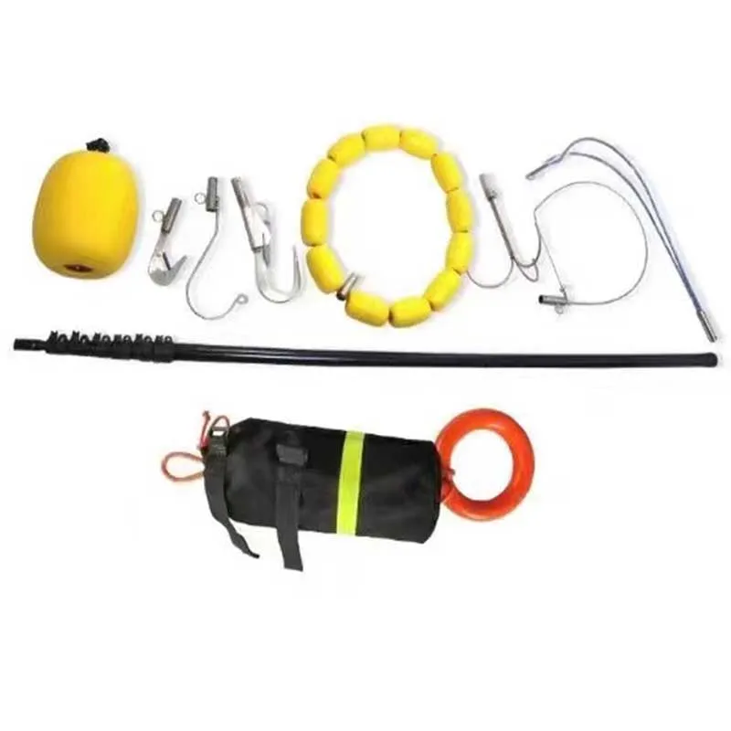 China factory wholesale carbon fiber stretchability Poles 2-8 sections pole for life saving