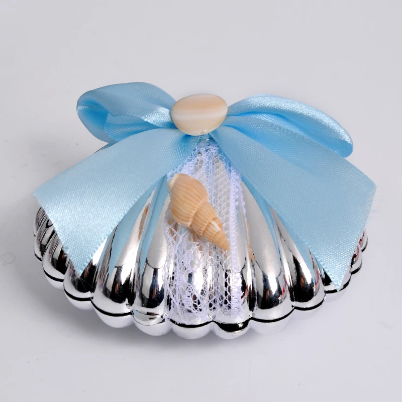 candy box for birthday gifts Birthday Weddings Christmas Festival Party Supplies bowknot bowknot sea shell plastic candy box