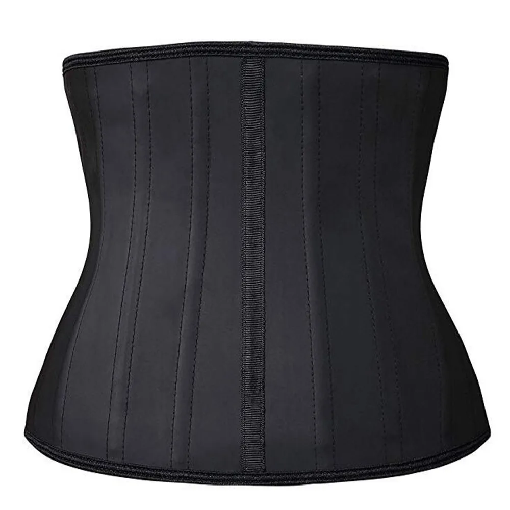 24cm Women Waist Trainer Slimming Corset Underbust 25 Steel Bones Waist Control Corsets and Bustiers Sexy Women Latex Corsets