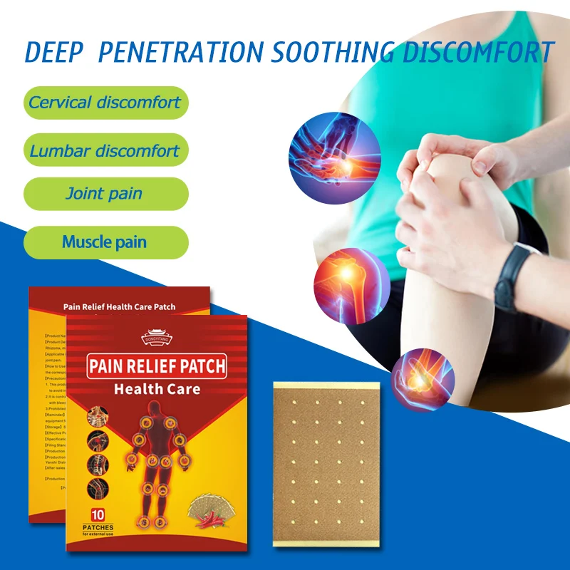 Factory supply Lower Back and Hip Pain Patch Herbal Formula Capsicum Plaster Joint Pain Heat Patch