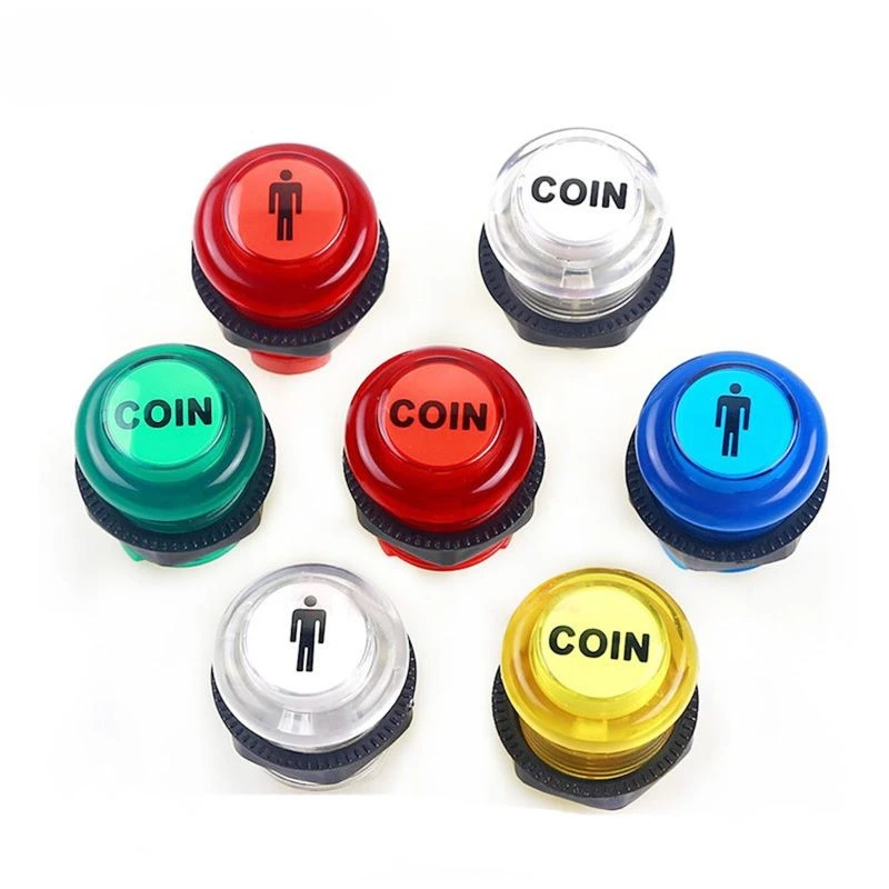 28mm Arcarcade led Push Button switch Button 12/5V arcade button on the King of Boxing console
