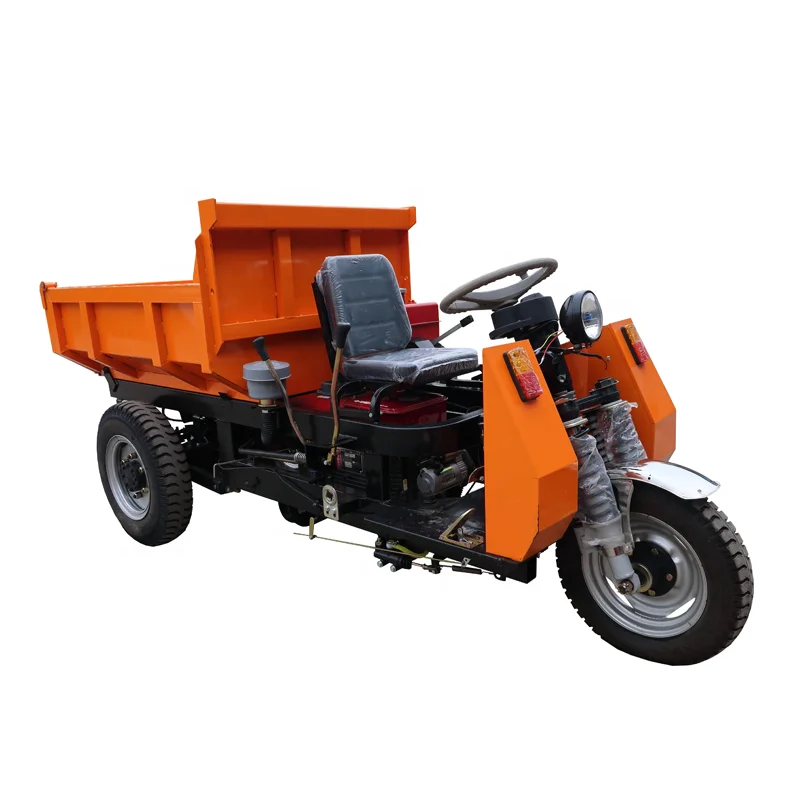 HuanSheng 18 Horsepower Mini Dumper Truck Multifunction Mini Dumper Truck 3 Wheels Mini Dumper Trucks Sale To Peru