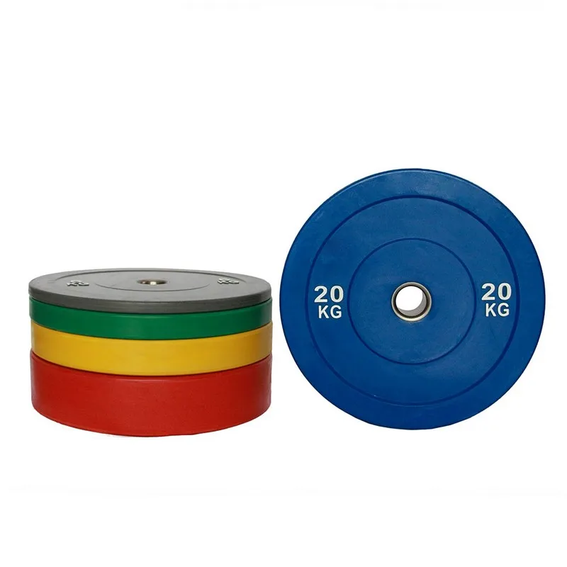 Top Brand 45 pound Rubber Weight Bumper Barbell Standard Plates Set For Gym