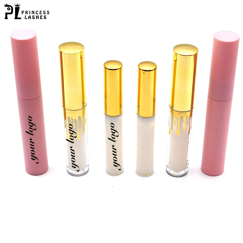 private label custom waterproof stick strong eyelashes 3d 25mm mink latex free pink strip lashes glue bottle eyelash glue