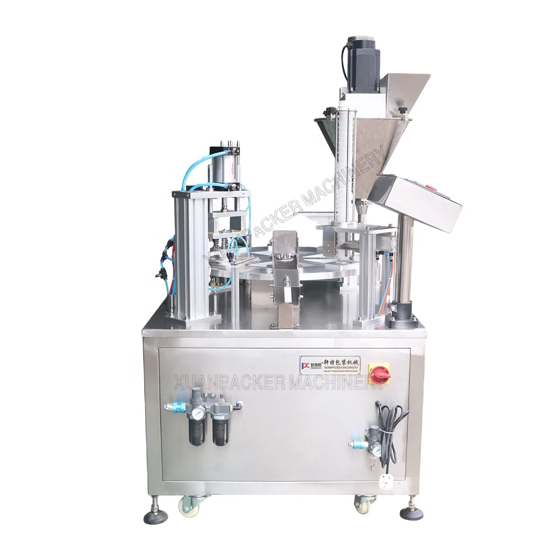 KIS900 high speed rotary  linear automatic  k cup nespresso pod coffee capsule sealer sealing machine