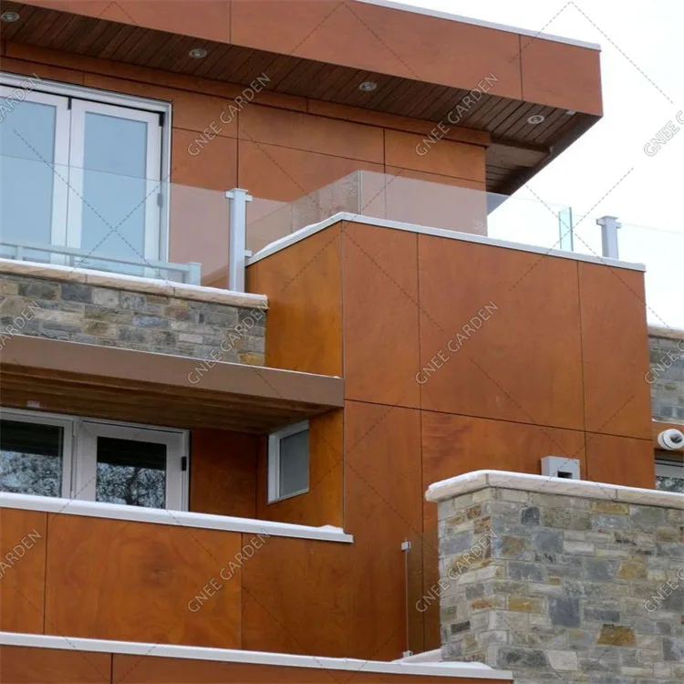 Стальной кронштейн Corten для занавески наружная настенная стальная стена