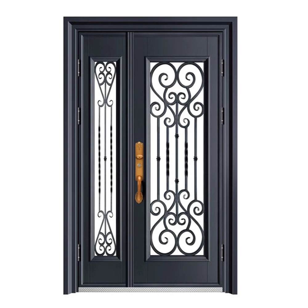 HUAART Professional Customization Top Quality Customized Size/Color Front Door Security Gate Exterior Security Steel Doors