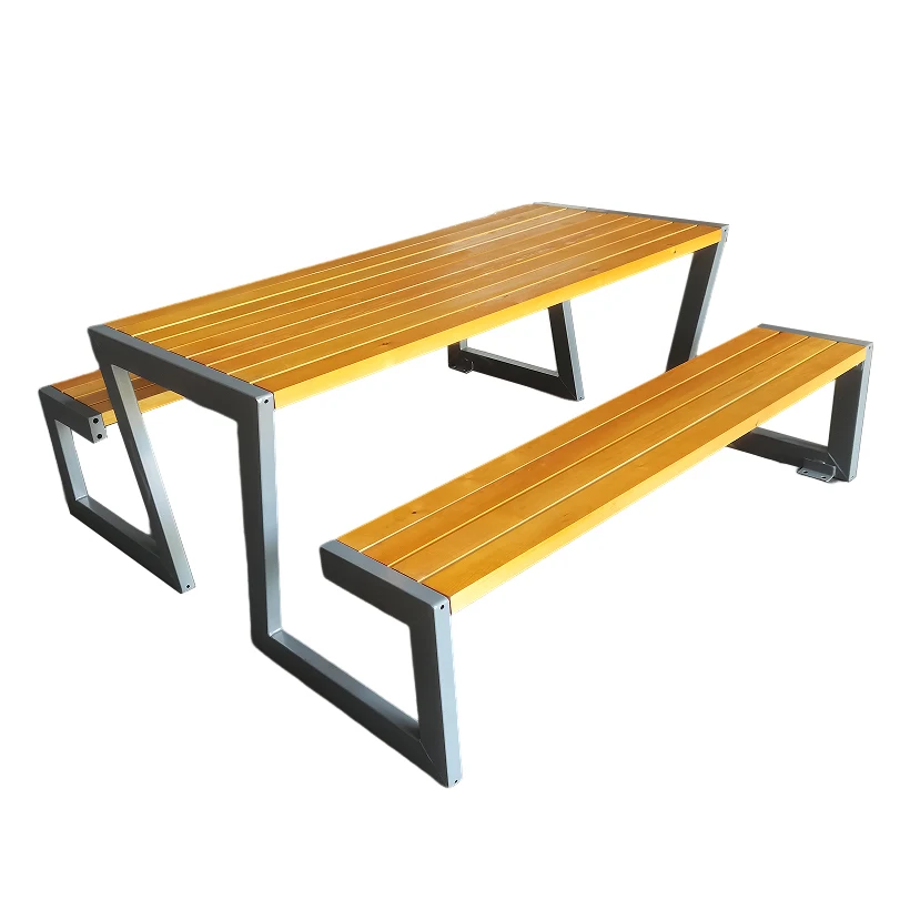 Rectangular patio bench outside wholesale picnic table and bench
