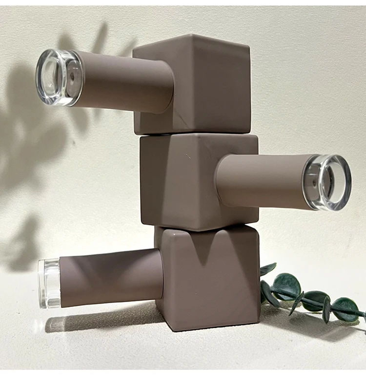 15ml empty matte  soft touch coating uv gel polish bottle square with matte soft touch  cap and round  brush