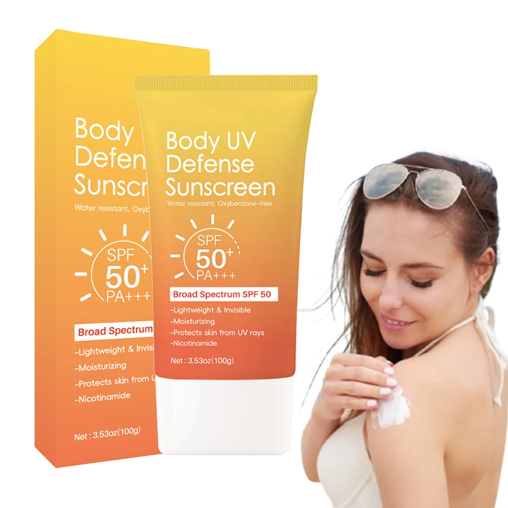 Gluta Booster 100g Body UV Defense Sunscreen Cream Effective Sun Protection Non-Greasy Skin-Friendly Hyaluronic acid