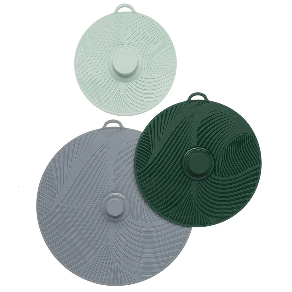 Kitchen Gadgets Heat Resistant Bpa Free Fridge Storage Suction Covers Silicone Bowl Lids Food Lids For Cups Bowls Plates