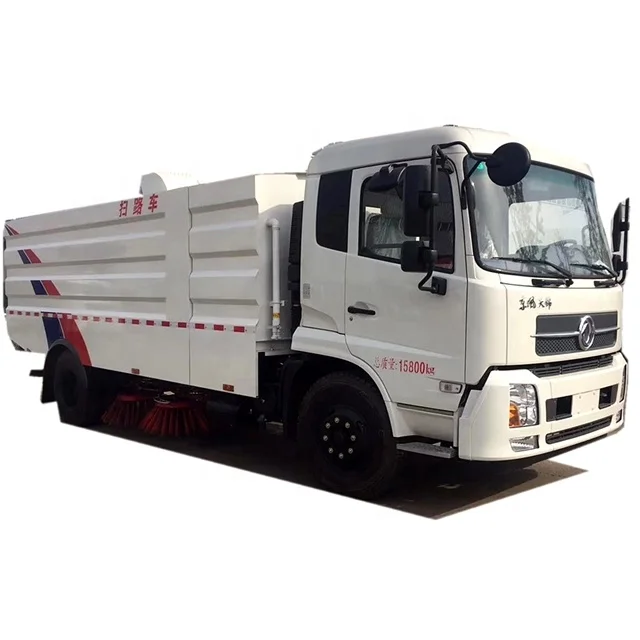 Уборочная машина Dongfeng на 12 тонн, Вакуумная уборочная машина для бездорожья, уборочная машина с газовым двигателем для парковки дорог