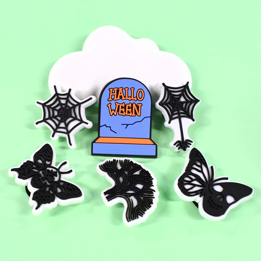 Wholesale Halloween Shoe Charms Pvc Shoe Decorations Halloween Charms Clog Pumpkin Halloween Clog Charms