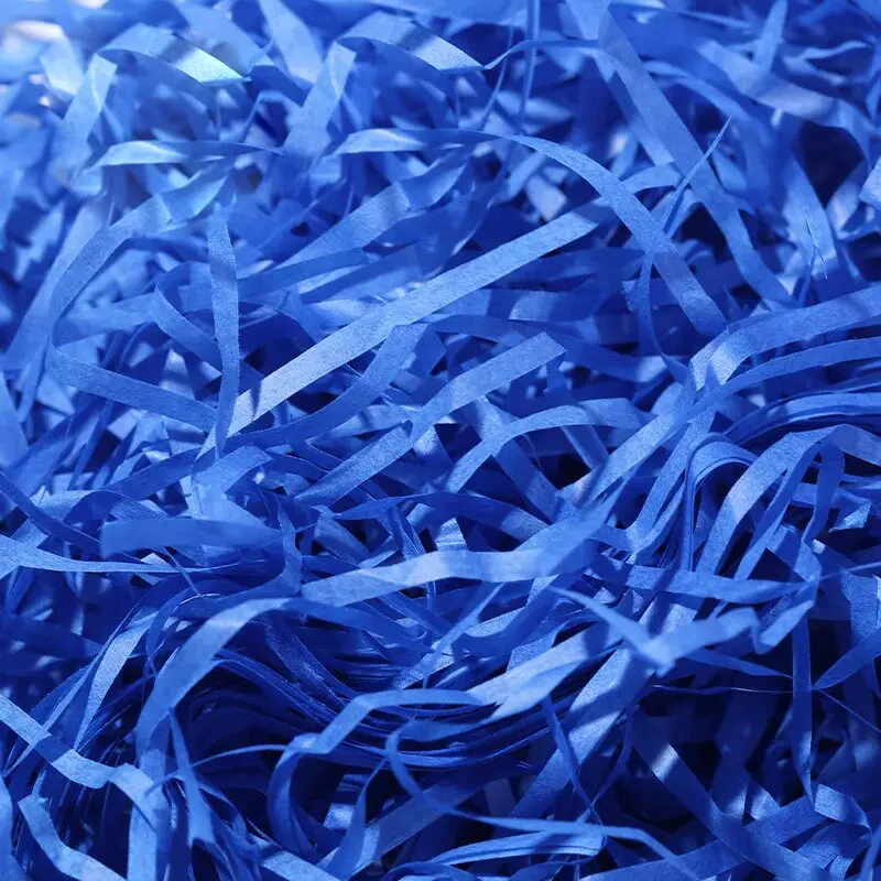 Переработанная натуровая крафт-упаковка Подарочная коробка наполнитель изрезанная бумага папиросная Транспортировочная измельченная