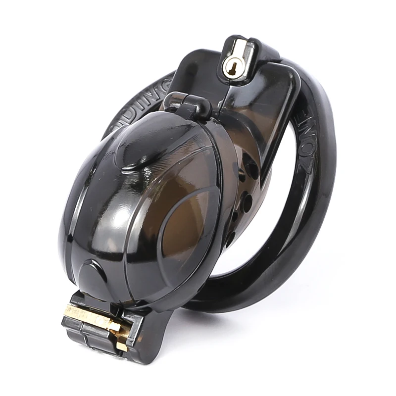 Openable Quick Disassemble Flip Male Chastity Cock Cage with 4 Pcs Penis Rings Penis Sleeve Chastity Toys