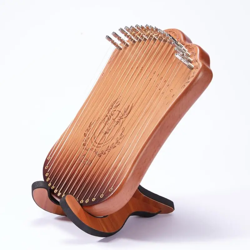 cega 17 strings harpika other musical instruments with stand