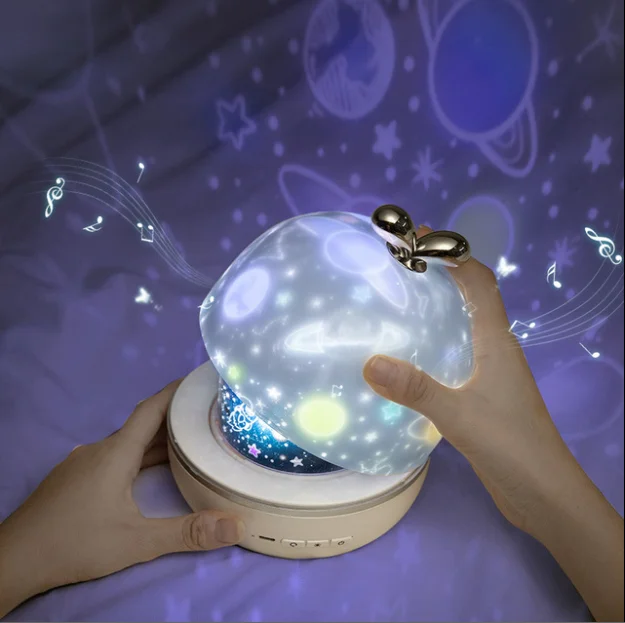 LED animal Star kids Projector Night Lamp music box Sky Light  Galaxy Starry Night Light