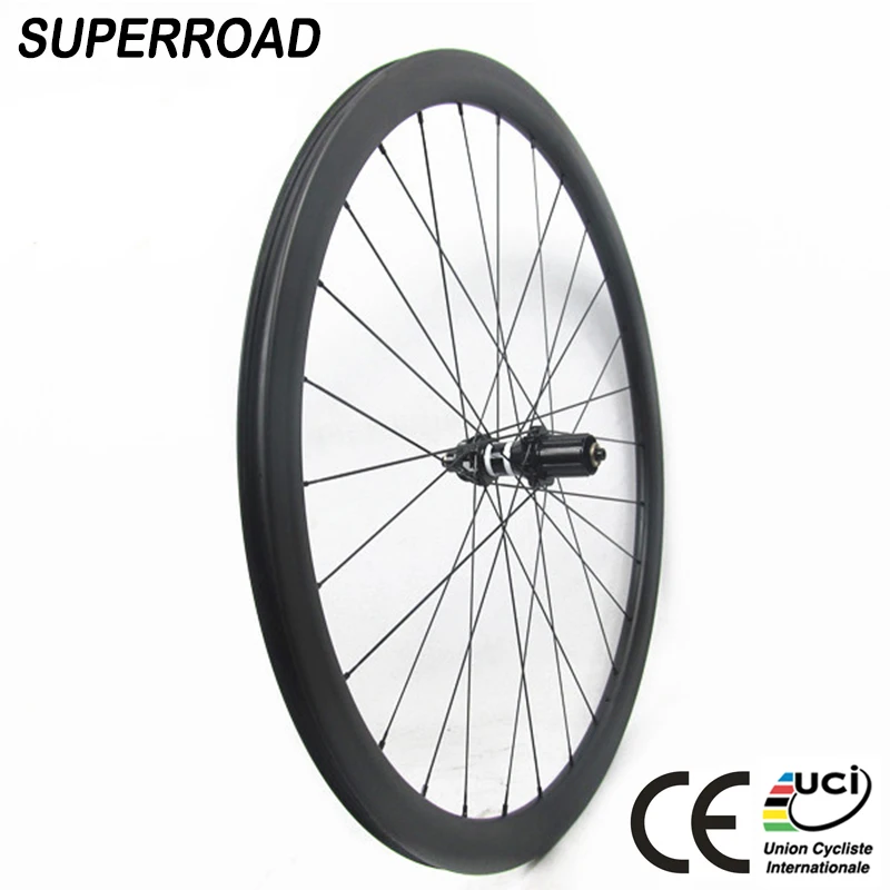 
Good Price Superroad Road Bike Toray 700c 2538mm Full Carbon Tubeless Wheel With DT Swiss 350s Hub 