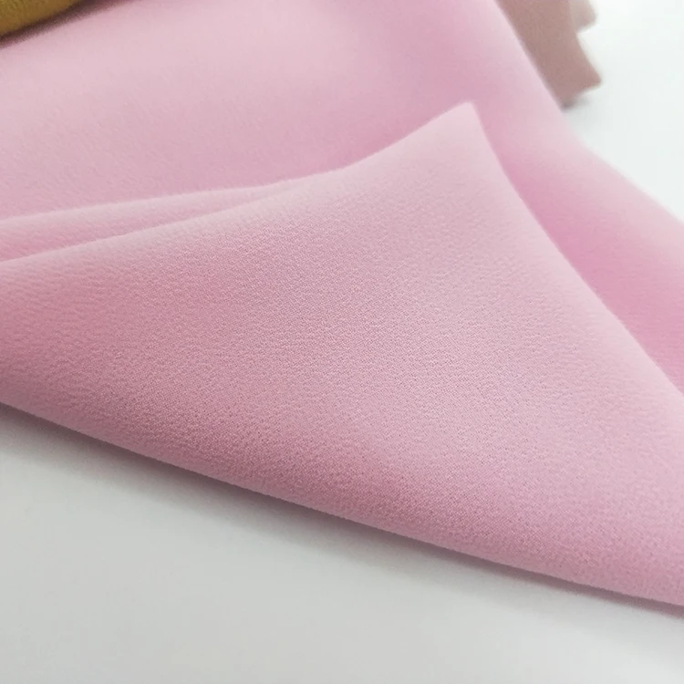 Шифоновая ткань 100% полиэстер жемчужный креп шифоновая ткань