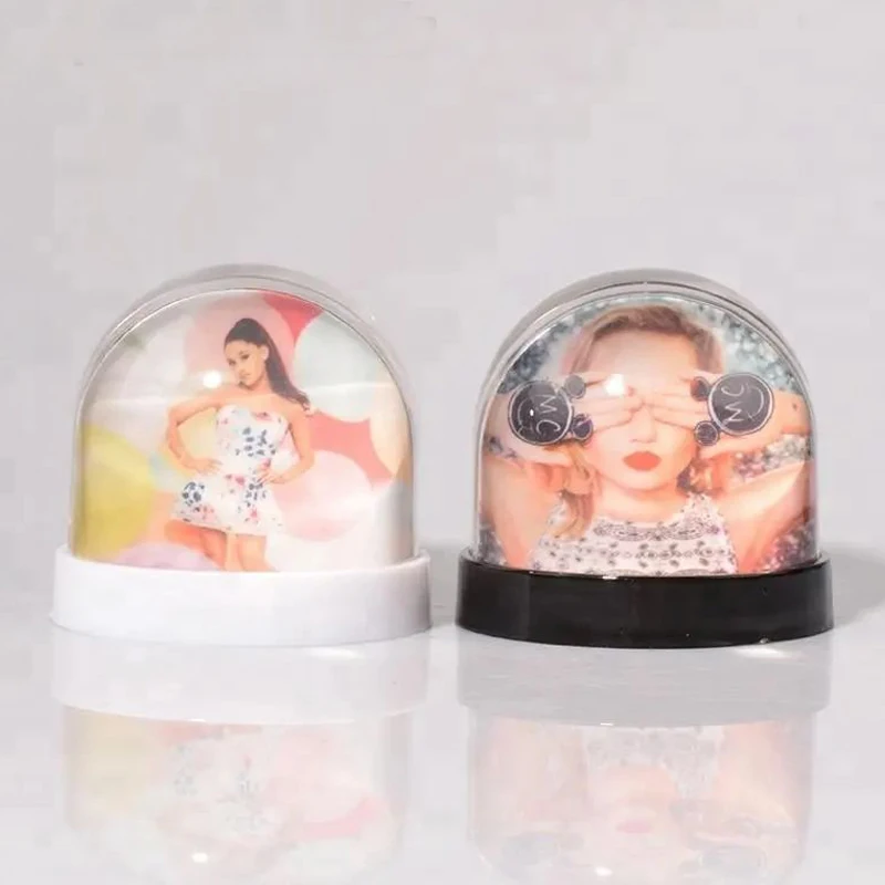 Qualisub Factory Price Sublimation Snow globes Liquid Photo frame blank for DIY printing