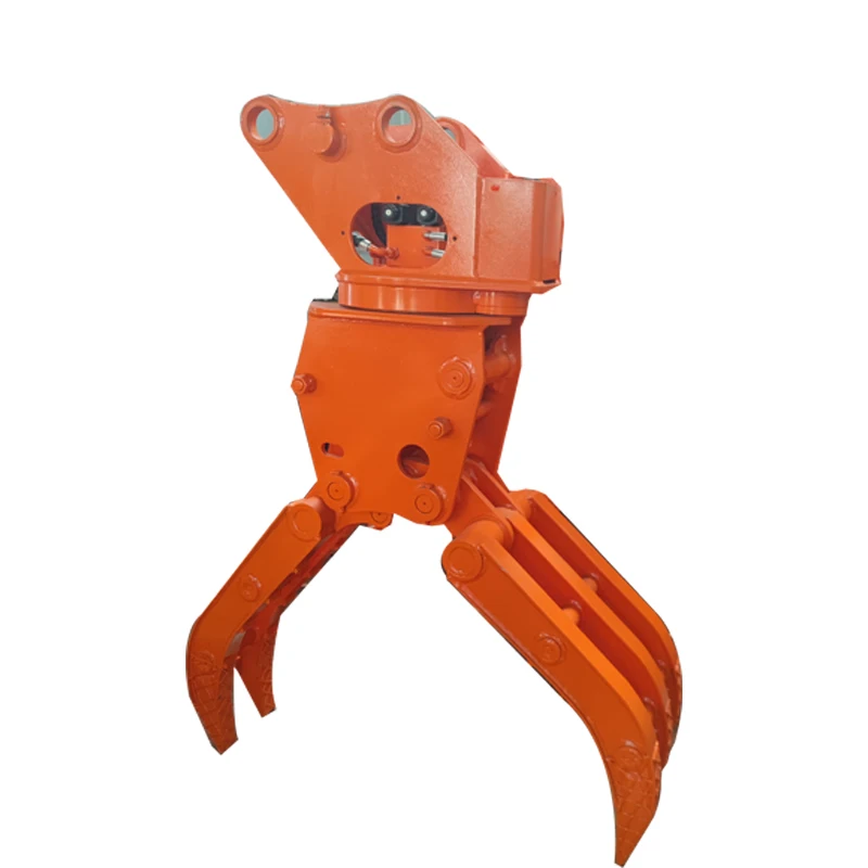 Scrap Iron Purchasing Station With Steel Grabber Excavator Driven Hydraulic Rotary Wood Gripper Waste Material Grabber Price