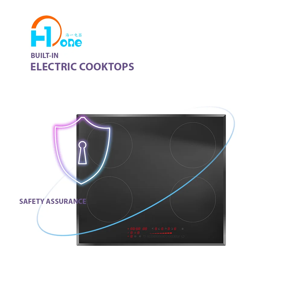 User Friendly Operation 6000w Electric Cooker 4 Burners with Slide Control EMC Induction Cooker