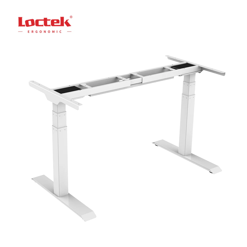 
Economical 3-stage Dual-Motors Height Adjustable Office Standing Sit Stand Desk LOCTEK ET223A 