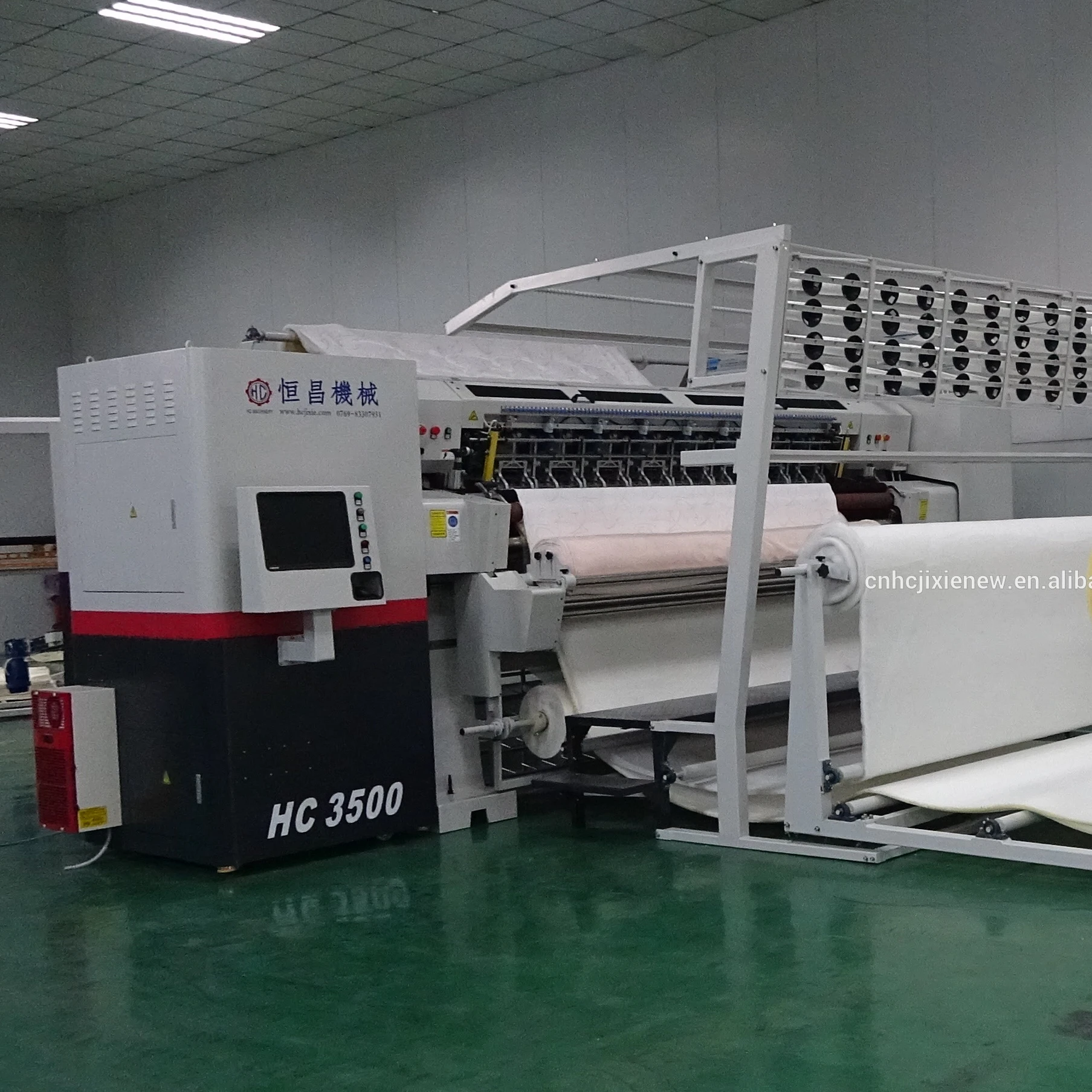 High speed new multi head shuttleless multi needle quilting machine hc-3500 computer Quilting Machine