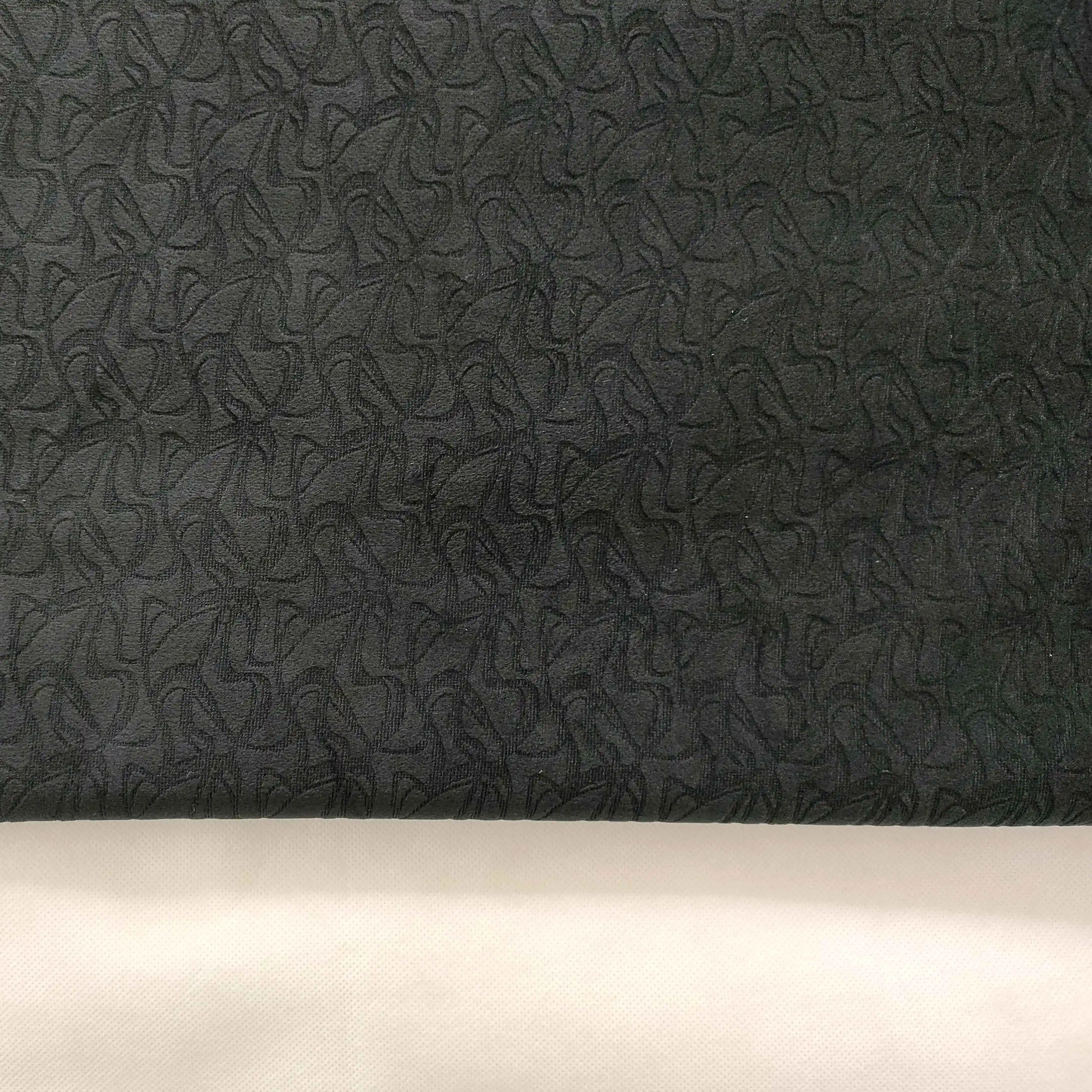 Factory Hot Sale and New Design 100% Polyester Velvet Burnout Fabric with Foam for Car Seat Cover/Sofa Cover/Bus Seat/Furniture
