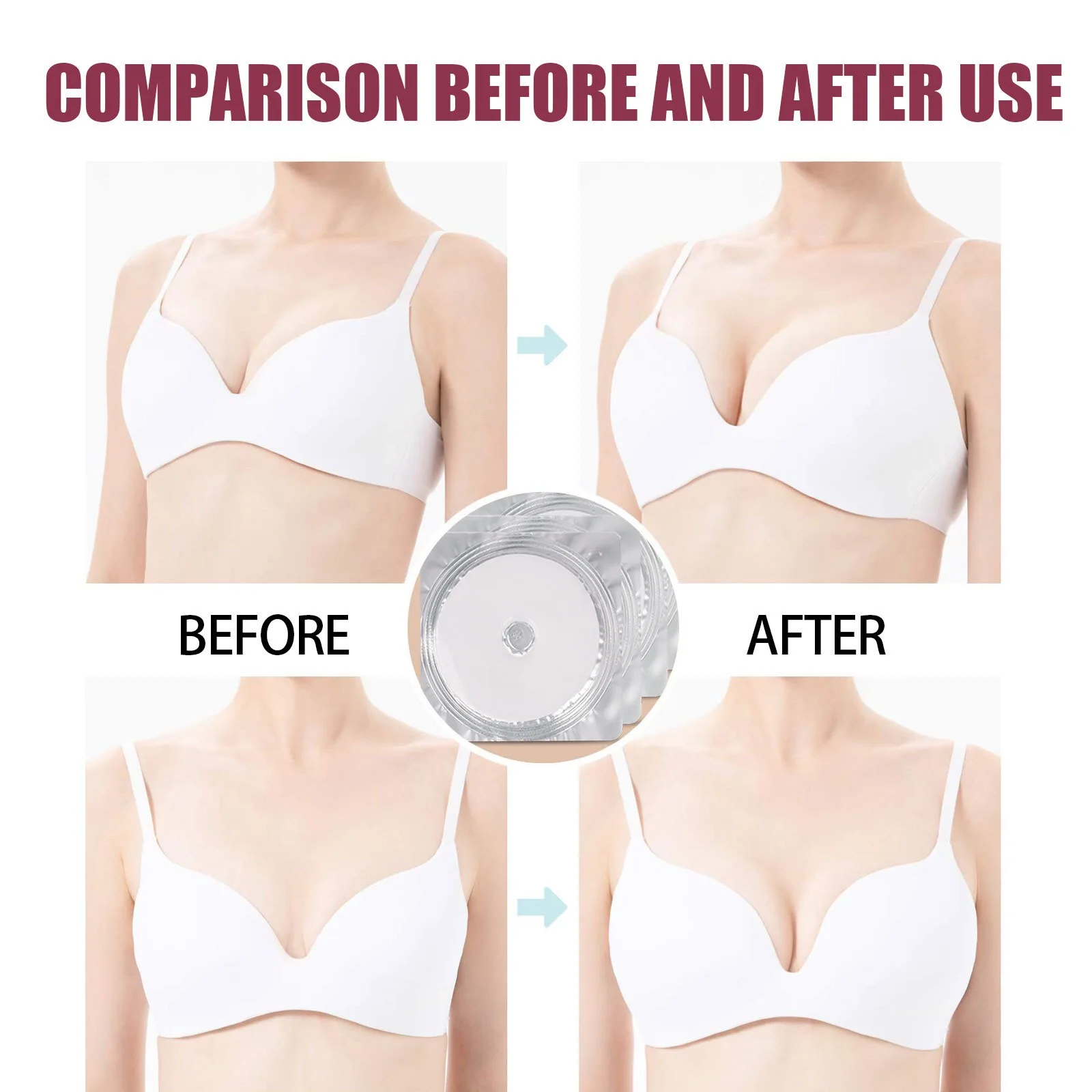 Индивидуальная этикетка травяные натуральные ингредиенты для женщин, увеличивающие увеличение груди, пластырь для ухода за здоровьем