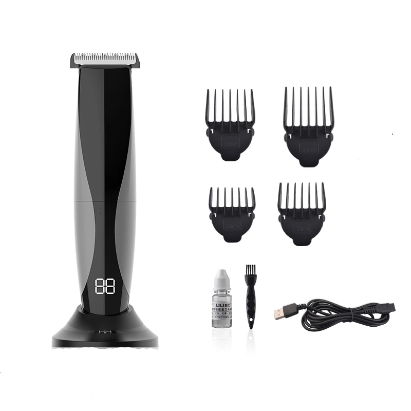 New Design Wholesale / OEM Professional Rechargeable Electric Men Shaver LCD Hair Clipper Trimmer