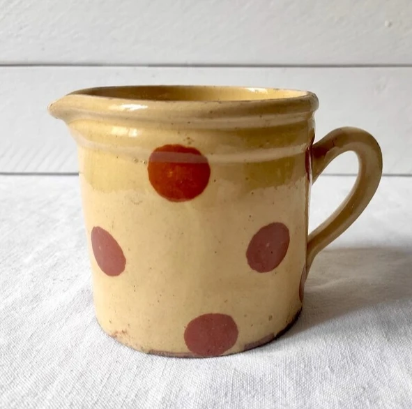 Terracotta Savoy polka dot milk jug