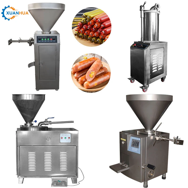 industrial sausage making equipment automatic vacuum hydraulic sausage stuffer filler machine