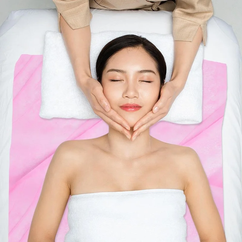 Wholesale Medical High Quality Non Woven Fabric Bed Sheets 10Pcs Beauty Massage Spa Tattoos Embroidered Disposable Bed Sheets