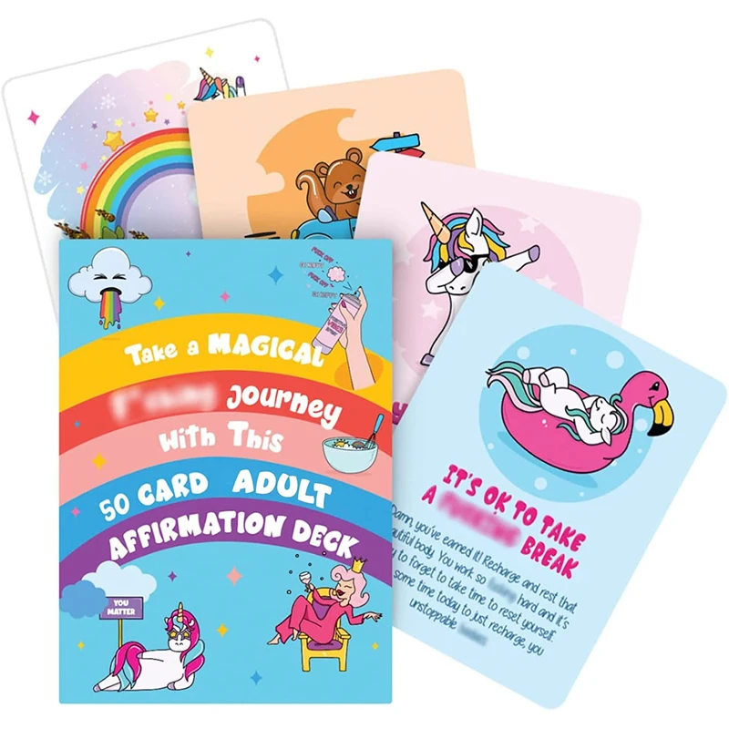 Factory OEM Customized Positive Affirmation Cards Deck Costom Ecofriendly Printed Holiday Cards