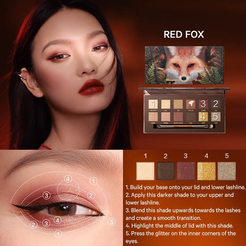 Идеальный дневник частная этикетка 12 цветов стойкий макияж глаз тени для век Палитра Косметика бесшовная смесь пигментированная водостойкая влажная