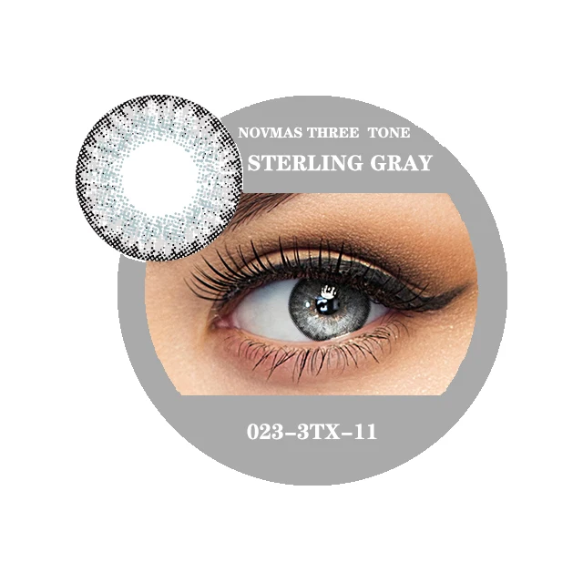 Wholesale 14.2MM Yearly natural cosmetic contact lenses colored contact lenses green