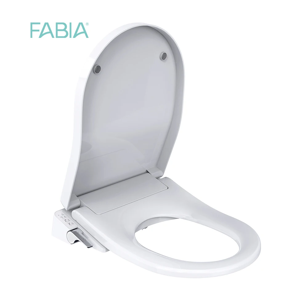 D shaped soft close electric toilet seat covers auto heated smart toilet bidet seat
