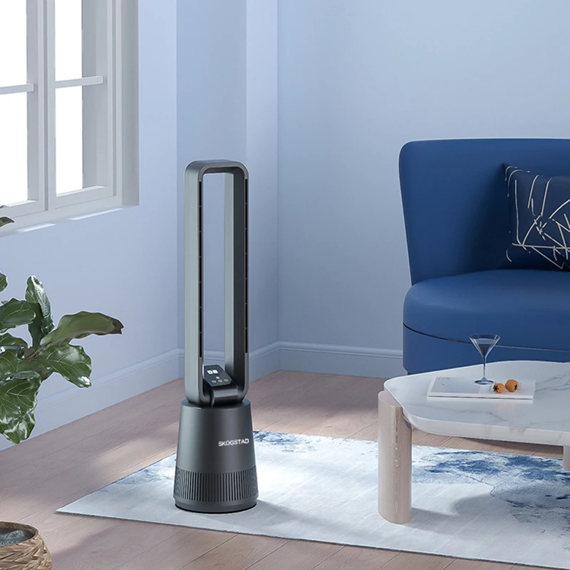 Роскошный бесшумный безопасный безстворчатый вентилятор с дистанционным управлением интеллектуальное кондиционирование пола