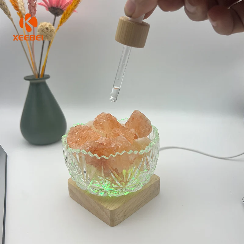 Wholesale Bedroom Desktop RGB Control Acrylic Wooden Base Lamp 3D Night Light gift warm light USB   Wooden Led lamp base