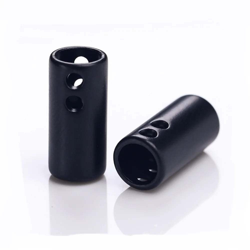 Wholesale swimwear shoe lace stopper alloy ends conical bell cord lock