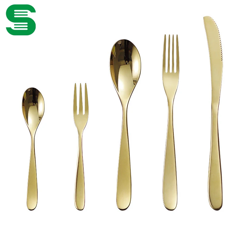 5 pieces stainless steel dinnerware set western housewares wedding party business gift cutlery