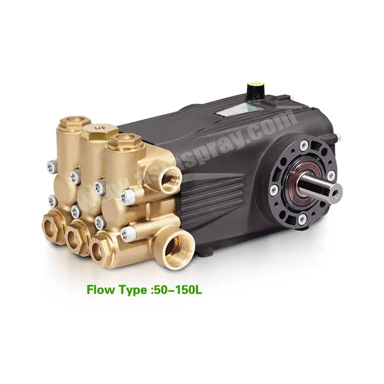 Water jetter mechanical horizontal plunger 100Bar 1450Psi high pressure washer pump