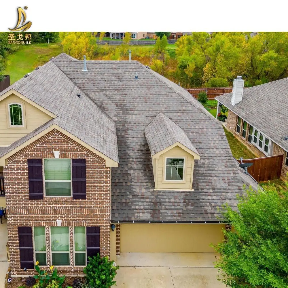 Огнестойкие кровельные листы прочная Асфальтовая черепица для загородных домов и озерных домиков